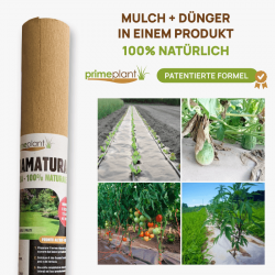 BIOLOGISCH ABBAUBARER MULCH PAPIER DRAINAGE GEMÜSEGARTEN // PATENTIERTE FORMEL ANGEREICHERT MIT 100% NATÜRLICHEN DÜNGER